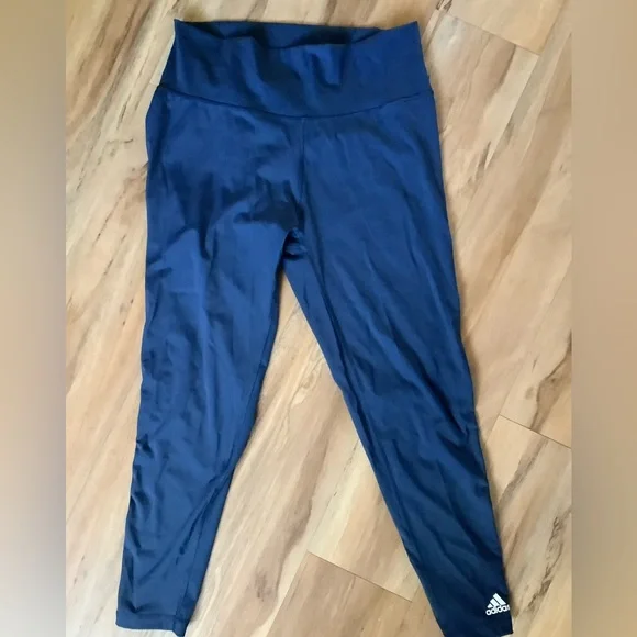 Adidas 7/8 leggings navy blue - Picture 3 of 5